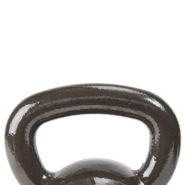 Everyday Essentials All Purpose Solid Cast Iron Single 40 Pound Kettlebell Weight with Flat Bottom and Wide Handle, For Home or Gym Workouts