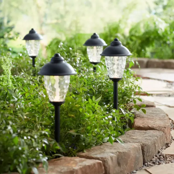 John Timberland Concord Black 8-Piece LED Landscape Path and Flood Light Set