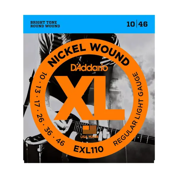 D'Addario EXL110 Nickel Wound Light Electric Guitar Strings Single-Pack