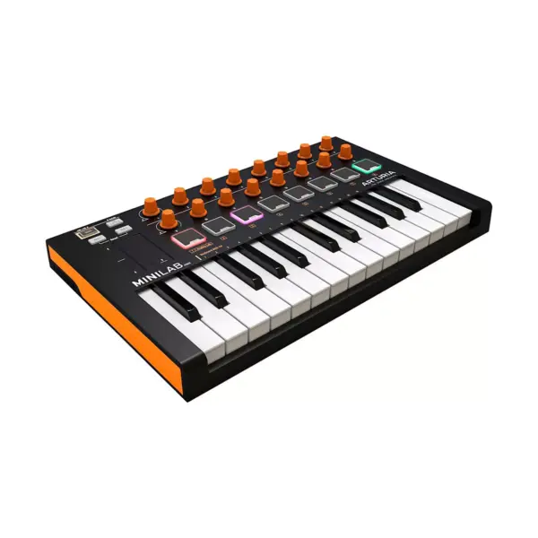 Arturia MiniLab MKII Mini Hybrid Keyboard Controller Orange Edition