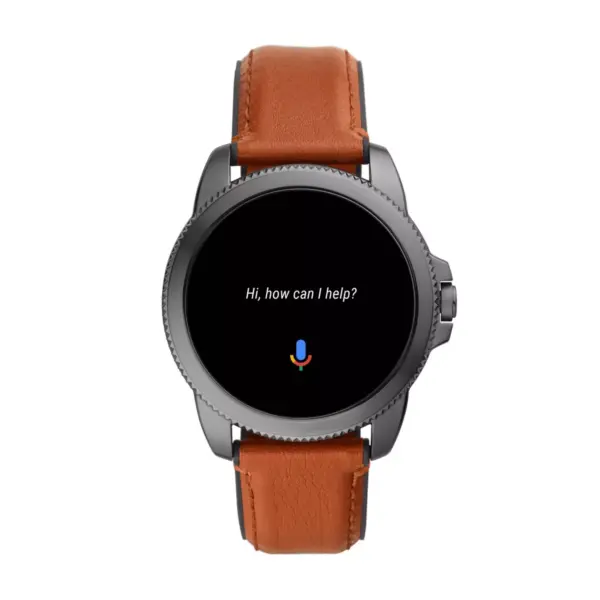 Fossil Gen 5E Smartwatch 44mm - Smoke with Brown Leather