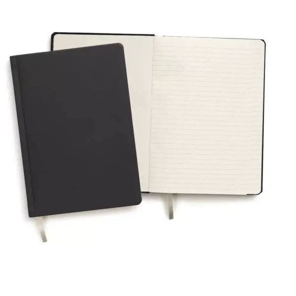 MyOfficeInnovations Medium Hard Cover Ruled Journal, Black