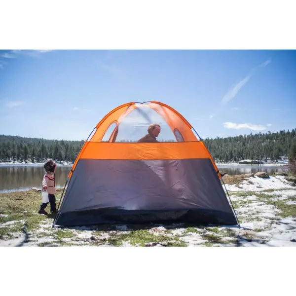 Stansport Everest 6 Person Dome Tent Orange/Gray