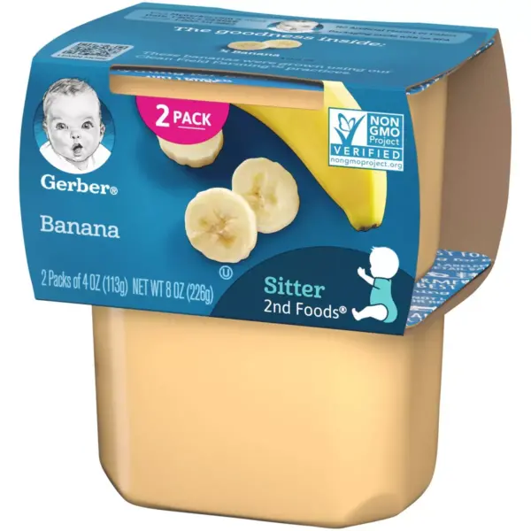 Gerber Sitter 2nd Foods Banana Baby Meals - 2ct/4oz Each