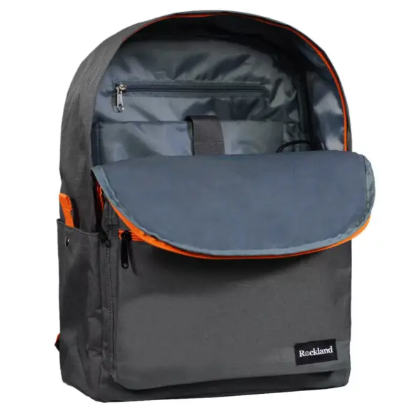 Rockland 17'' Classic Laptop Backpack - Charcoal