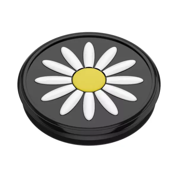 PopSockets PopGrip Cell Phone Grip & Stand - Festival Daisy Black