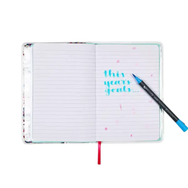 Yoobi™ College Ruled Journal 8"x5.5" Inflated Confetti