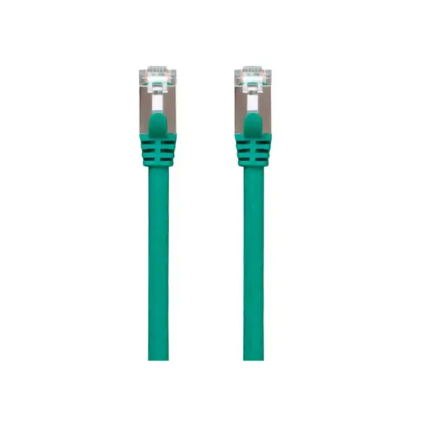 Monoprice Cat7 Ethernet Network Patch Cable - 25 feet - Green | 26AWG, Shielded, (S/FTP) - Entegrade Series