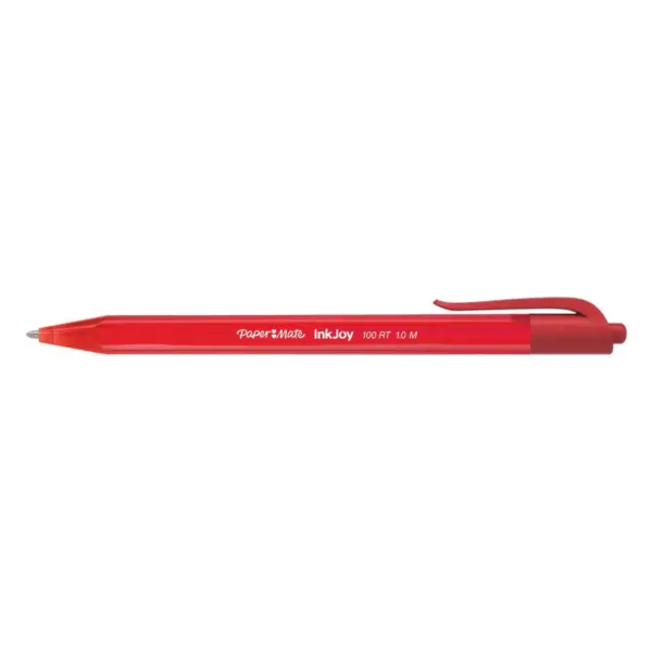 Paper Mate InkJoy 100 RT Retractable Ballpoint Pen 1mm Red Dozen 1951252