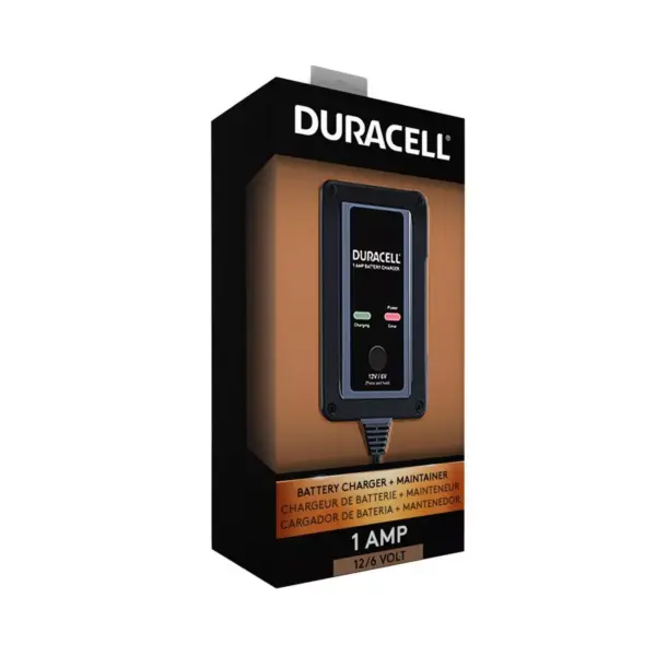 Duracell 1 Amp Battery Charger Maintainer and Gel Batteries