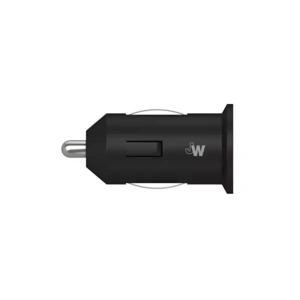 Just Wireless 2.4A/12W 1-Port USB-A Car Charger with 6ft TPU USB-C to USB-A Cable - Black