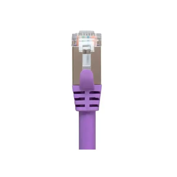 Monoprice Cat7 Ethernet Network Patch Cable - 50 feet - Purple | 26AWG, Shielded, (S/FTP) - Entegrade Series