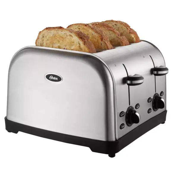 Oster 4 Slice Stainless Steel Toaster, TSSTRTWF4S