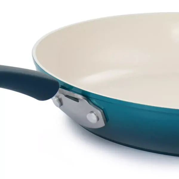 Oster Corbett 12 Inch Nonstick Aluminum Frying Pan in Blue