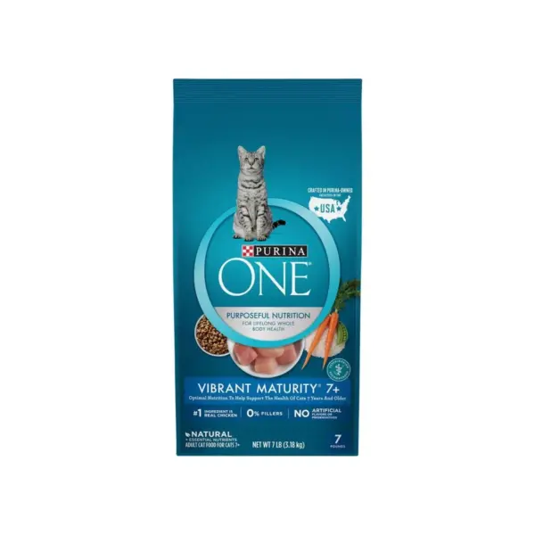 Purina ONE Vibrant Maturity Premium Senior Dry Cat Food - 7lbs