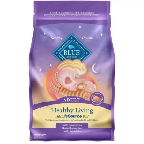 Blue Buffalo Healthy Living Chicken & Brown Rice Recipe Adult Premium Dry Cat Food - 2lbs