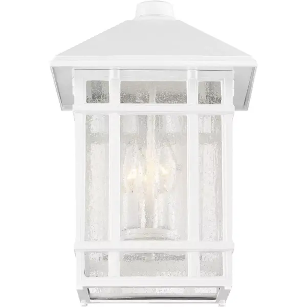 Kathy Ireland J du J Sierra Craftsman 15" High White Outdoor Wall Light