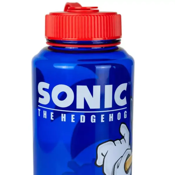 Just Funky Sonic The Hedgehog 32oz Plastic Water Bottle