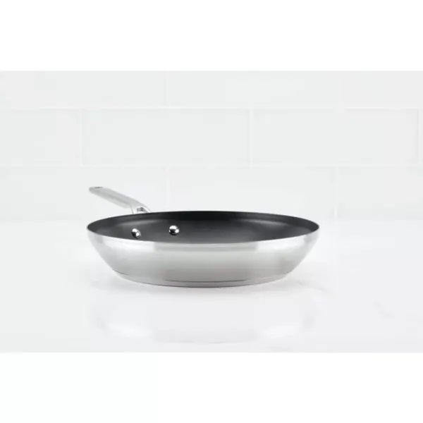 KitchenAid 3-Ply Base Stainless Steel 12" Nonstick Frying Pan