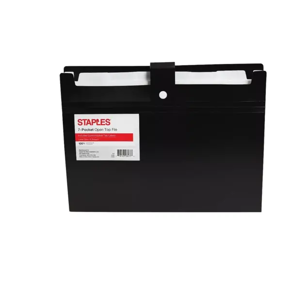 Staples 7 Pocket Open Top File Letter Assorted (51843) 2757018