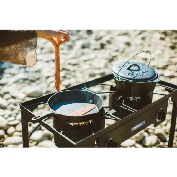 Stansport Outdoor Double Burner Stove With Stand