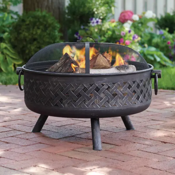 24" Steel Lattice Wood Burning Fire Pit - Bond