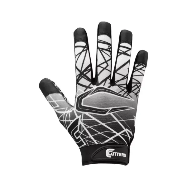 Cutters Game Day Receiver Adult Gloves Black - S