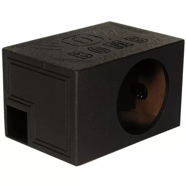 QPower QBOMB10VL Single 10" Vented Ported Car Subwoofer Sub Box Enclosure QBOMB