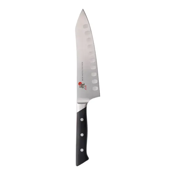 Miyabi Red Morimoto Edition 7-inch Hollow Edge Rocking Santoku Knife