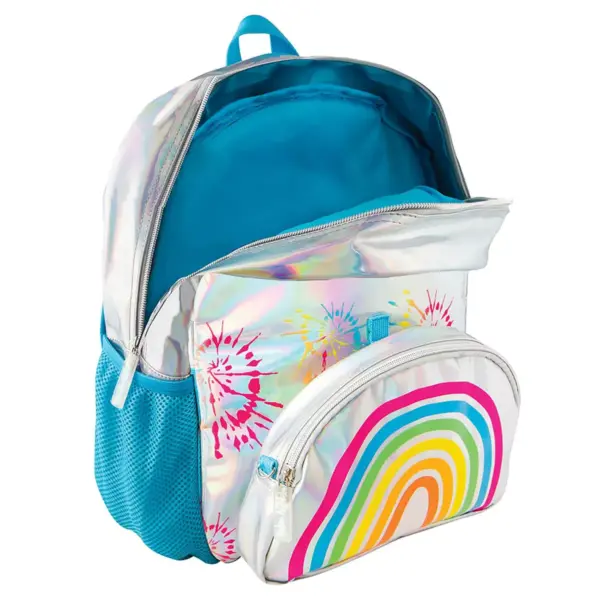 Fashion Angels Style.Lab by Fashion Angels Metallic Rainbow Backpack w/ Pop Off Crossbody Bag