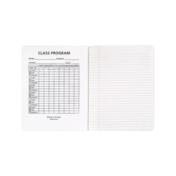 Staples Composition Notebook 9.75" x 7.5" College Ruled 100 Sh. Assorted 716613