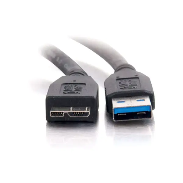 C2G 1m USB Cable - USB 3.0 A to Micro USB B Cable (3ft) - USB Phone Cable - USB - 3.20 ft - 1 x Type A Male USB - 1 x Micro Type B Male USB