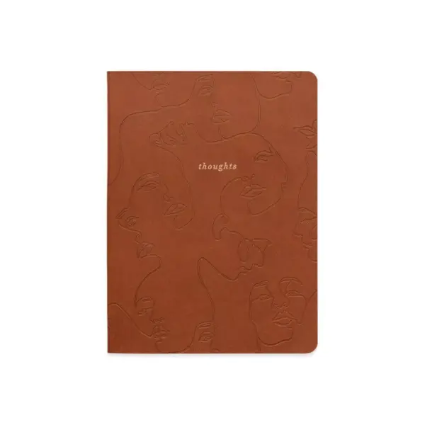 Vegan Leather Journal Terra Cotta Thoughts - DesignWorks Ink