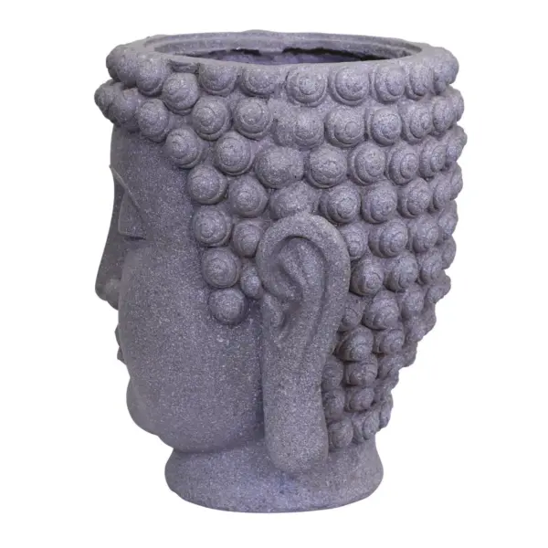 Buddha Head Planter Gray - Sagebrook Home