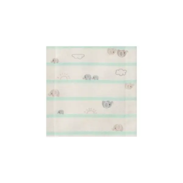 Gerber Baby 8pk Elephants Flannel Burp Cloth Set - Green