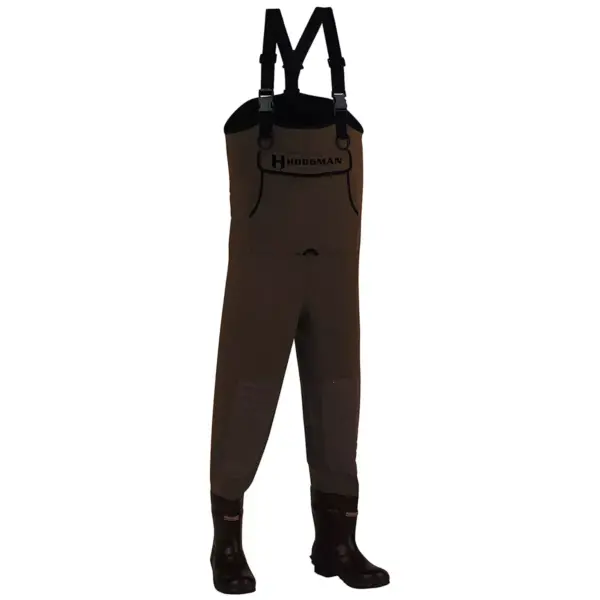 Hodgman Size 11 Caster Waterproof Neoprene Rubber Cleated Boot Chest Fishing Hunting Waders, Brown