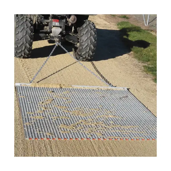 Yard Tuff 5 x 4.5 Foot Steel Durable Steel Chain Field Lawn Level ATV Drag Mat