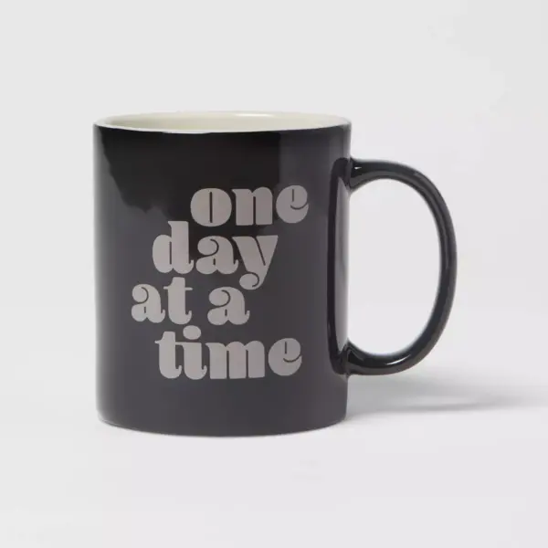 15oz Stoneware One Day At A Time Mug - Room Essentials™