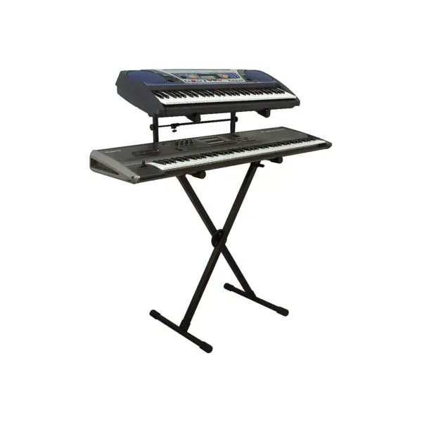 On-Stage Heavy-Duty 2-Tier Keyboard X Stand