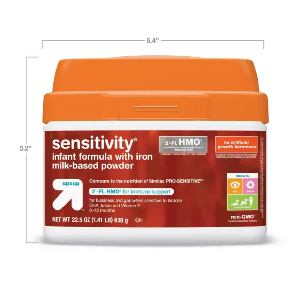 Sensitivity HMO Infant Formula with Iron Powder - 22.5oz - up & up™