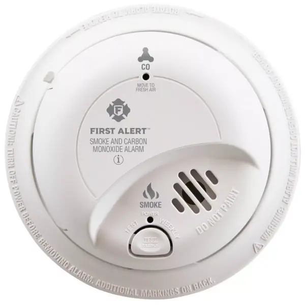 First Alert Hardwired Smoke and Carbon Monoxide Detector with Battery Backup White