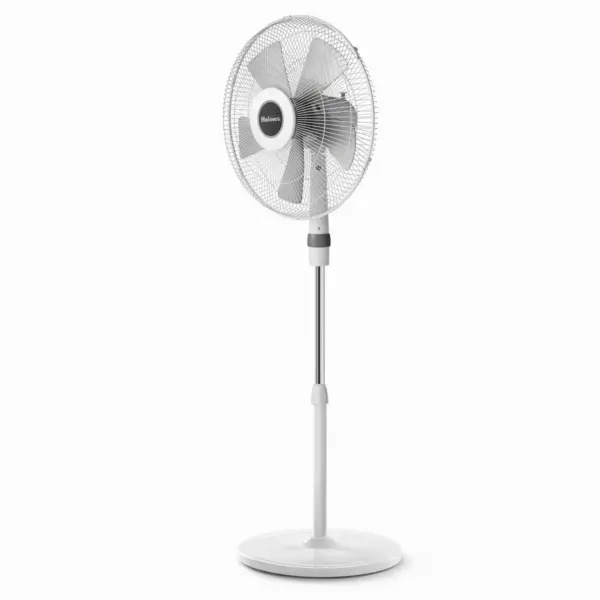 Holmes 16" Oscillating 5 Blade Stand Fan White