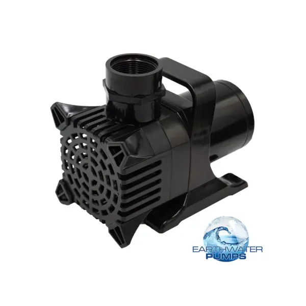 Earthwater Pond EW-2000 Monsoon Asynchronous Series 2000 GPH Outdoor Submersible Pond Fountain Waterfall Garden Water Pump