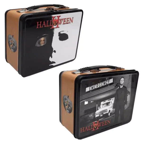 Factory Entertainment Halloween 2 8.5 x 6.5 x 4 Inch Retro Style Tin Tote