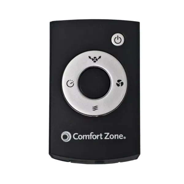 Comfort Zone CZTF420BK Powerful 42 Inch Slim Space-Saving 4 Speed Indoor Home Oscillating Tower Fan with Full Function Remote Control, Black