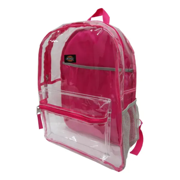 Dickies 17" Clear Student Backpack - Pink