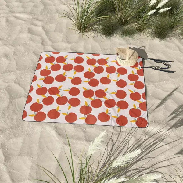 Hello Twiggs Red Apple Picnic Blanket - Deny Designs