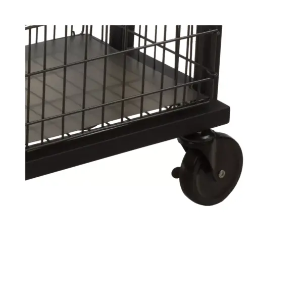 Cart System with wheels 3 Tier Black - Atlantic