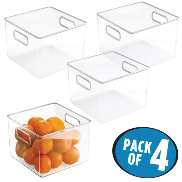 4pk InterDesign 8"X8"X6"  Fridge + Pantry Binz