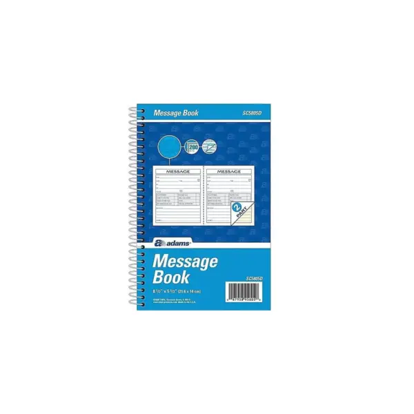 Adams Phone Message Pad 5.5  x 8.5  Ruled 810379